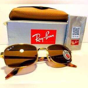 Ray-Ban RB3690 Sunglasses Unisex Arista / Brown Square 54mm New & Authentic